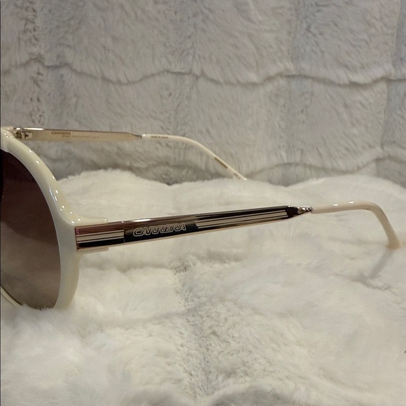UNISEX - Special Edition Carrera Sunglasses, Cream/Brown Gradient Lens, UV Pr - Picture 2 of 5